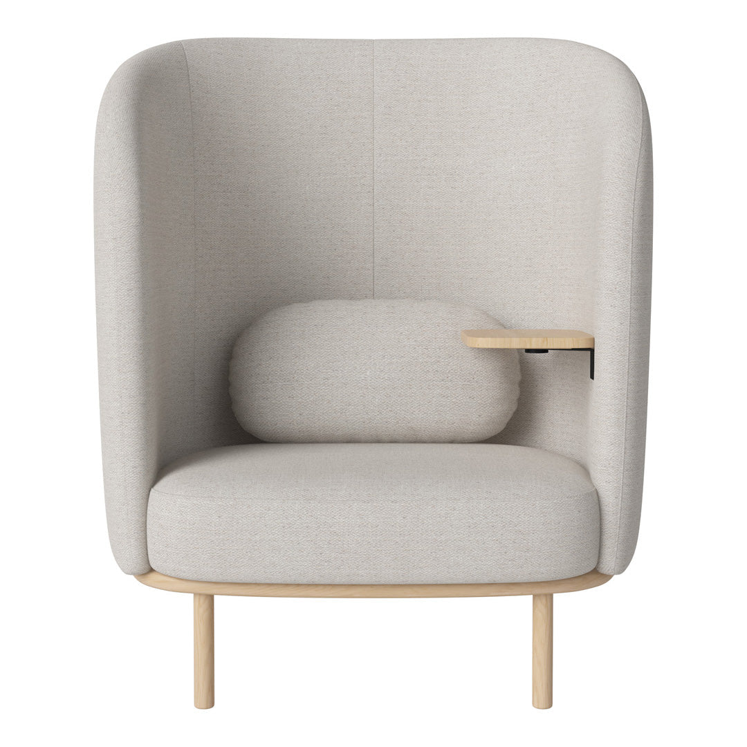 Fuuga Nesting Armchair with Table - Space Saving Modern Lounge Chair for Small Apartments, Living Room, and Office - Perfect for Relaxing, Reading, and Entertaining Guests