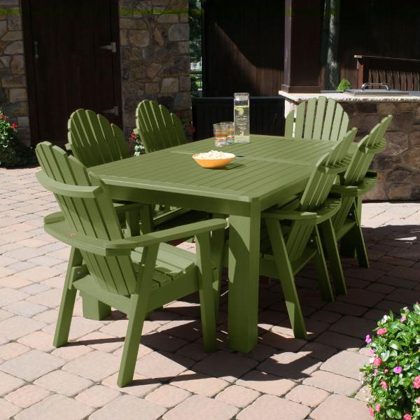 Hamilton Adirondack 7-Piece Rectangular Outdoor Dining Set - Patio Furniture for Backyard, Garden & Poolside Dining