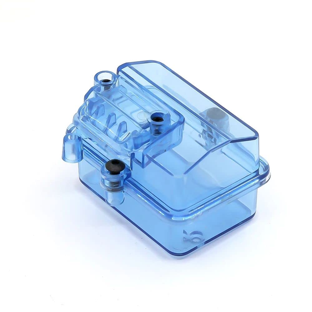 HomeSoGood Transparent ESC Receiver Protector Case for Huanqi 727/Slash - Waterproof Dustproof Electronic Speed Controller Box for RC Cars & Drones (Blue)