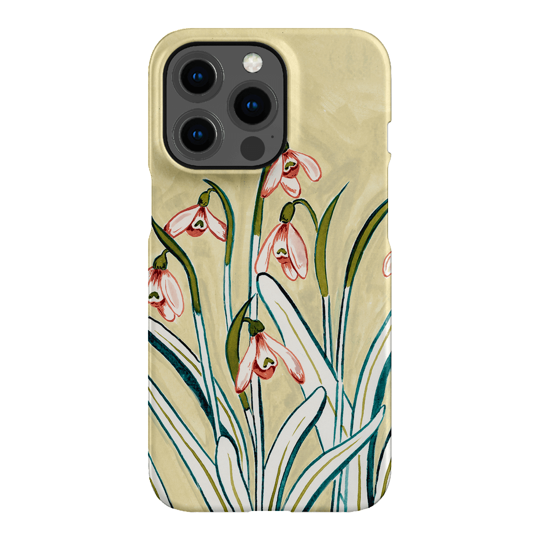 Premium Snowdrop Flower Design Phone Case - Shockproof & Slim Protective Cover for iPhone 15/14/13/12/11 Pro Max XR XS X 8 7 Plus - Perfect for Everyday Use, Travel & Outdoor Activities