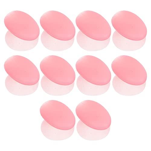 Beaupretty 10Pcs Silicone Lip Brush Covers - Pink Makeup Brush Protectors & Guards for Cosmetic Brushes - Anti-Lost Travel-Friendly Accessories for Professional Makeup Artists & Beauty Enthusiasts