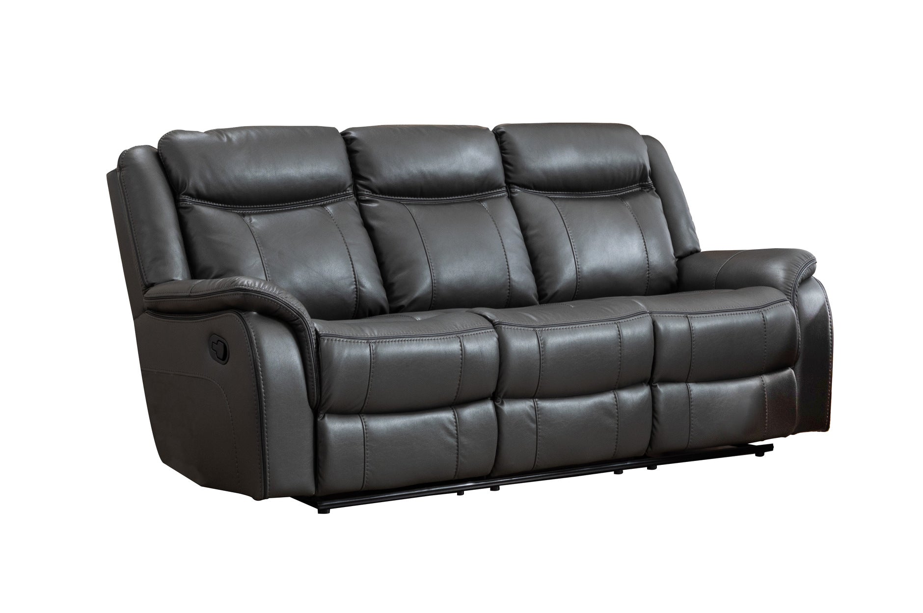Paxton Grey Reclining Living Room Set - 3-Piece Sofa and Loveseat with Power Recline - Perfect for Family Movie Nights and Relaxation