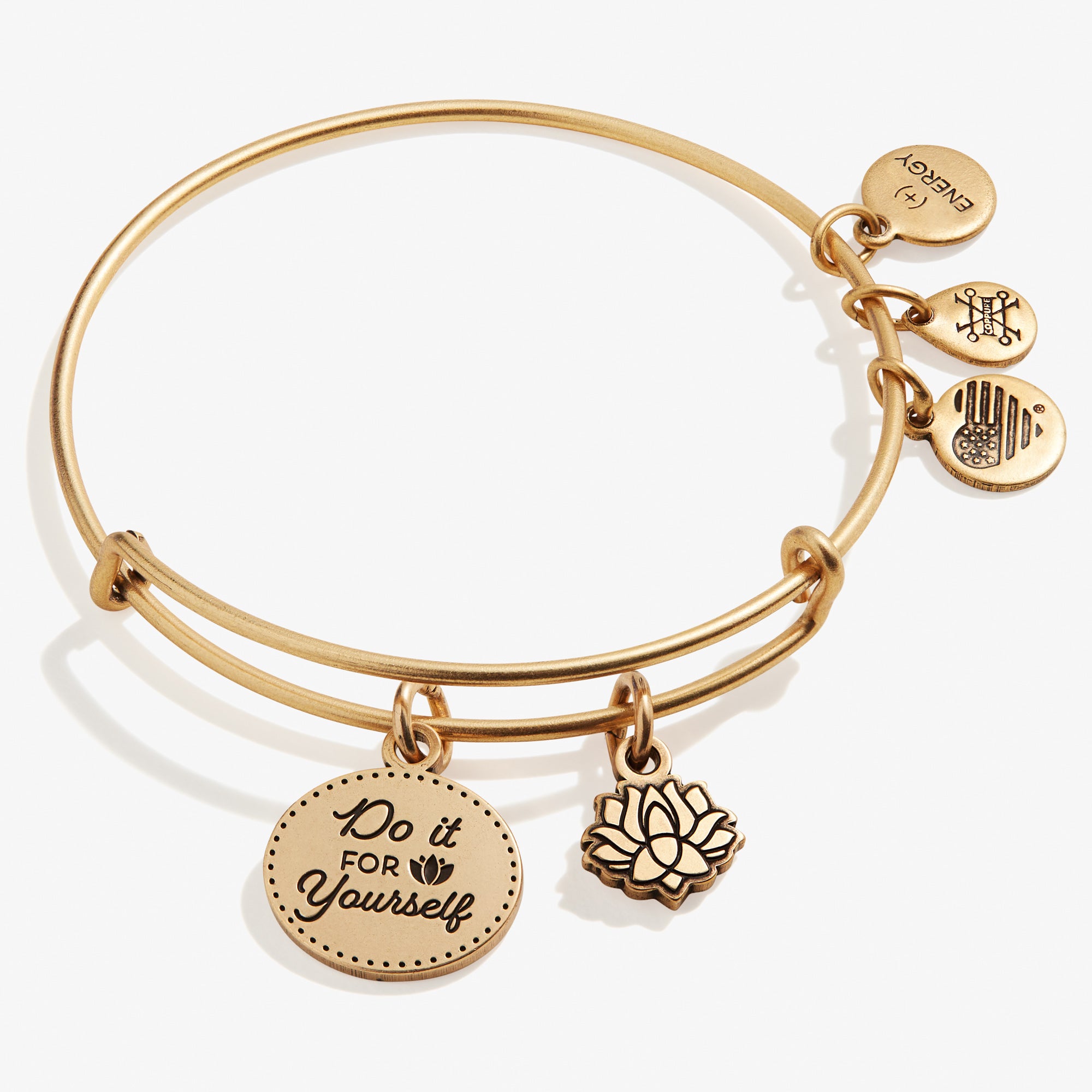 Lotus Duo Charm Bangle - Elegant Adjustable Bracelet for Women, Perfect for Daily Wear & Special Occasions