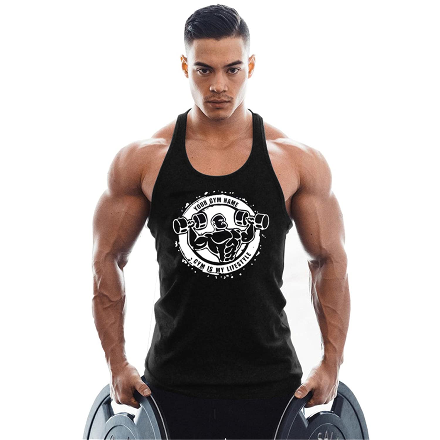 Men's Workout Tank Tops - Breathable Gym Vest for Bodybuilding & Fitness - Muscle Shirts for Training, Running & Sports Activities
