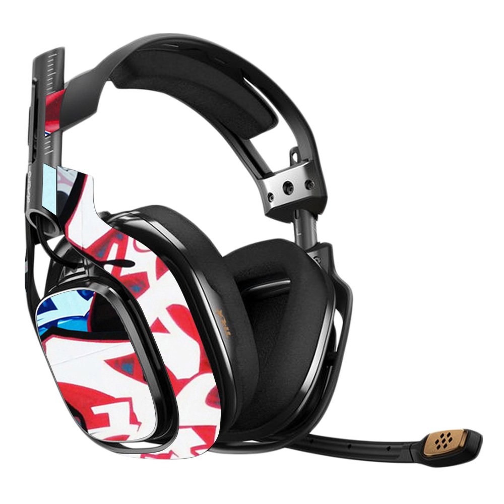 MightySkins Vinyl Decal Wrap Cover for Astro A40 3rd Gen Gaming Headset - Graffiti Mash Up Design | Protective, Durable & Customizable Skin | Easy to Apply & Remove | Made in USA | Perfect for Gaming, Streaming & Personalization