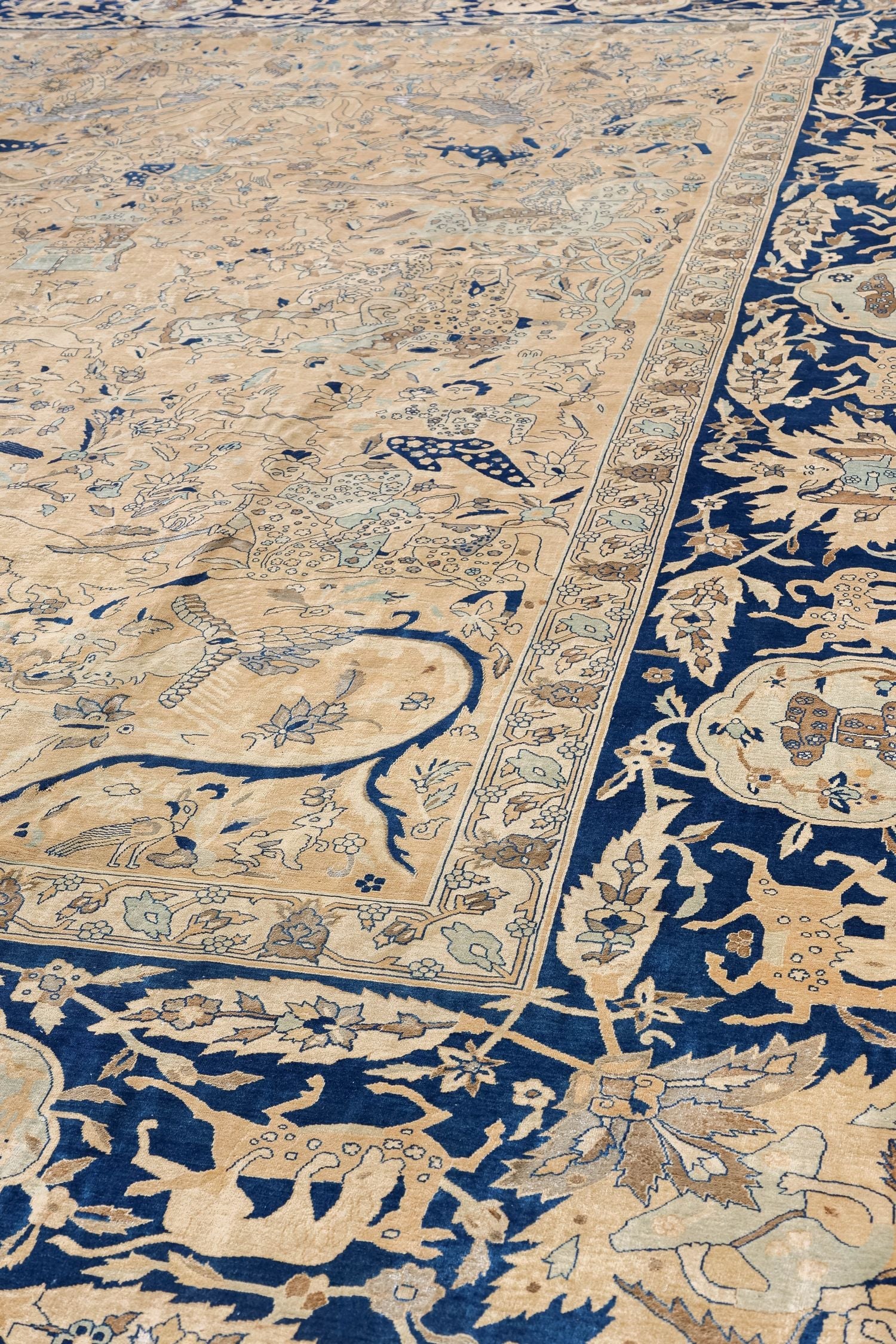 Antique Lavar Kerman Handwoven Traditional Persian Rug - 8'x10' Oriental Wool Carpet for Living Room, Bedroom & Dining Room Decor
