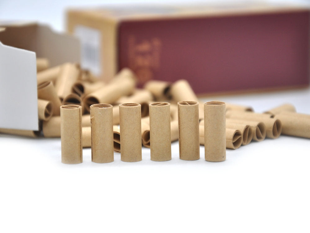 Hornet 7mm Natural Pre-Rolled Tips for Rolling Papers - 120 Count per Roll | Perfect for DIY Cigarettes & Joint Rolling at Home