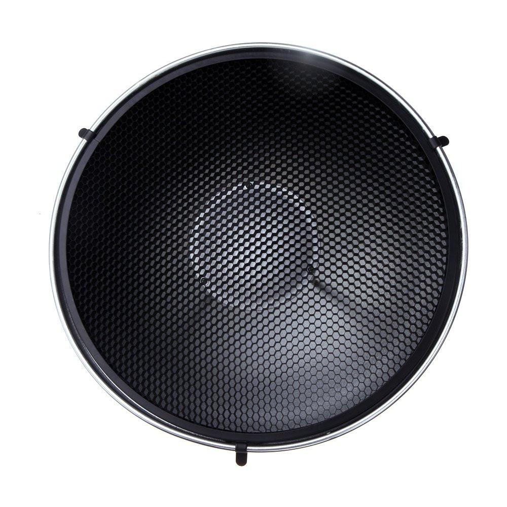 Godox AD S3 Beauty Dish with Grid for Witstro Speedlite Flash AD180 AD360 AD360II AD200 AD200Pro - Professional Photography Lighting for Portraits, Fashion & Studio Shoots