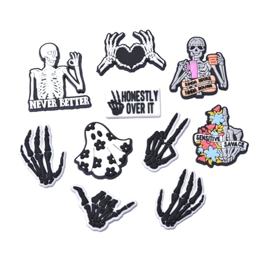 Skull charms 10pcs