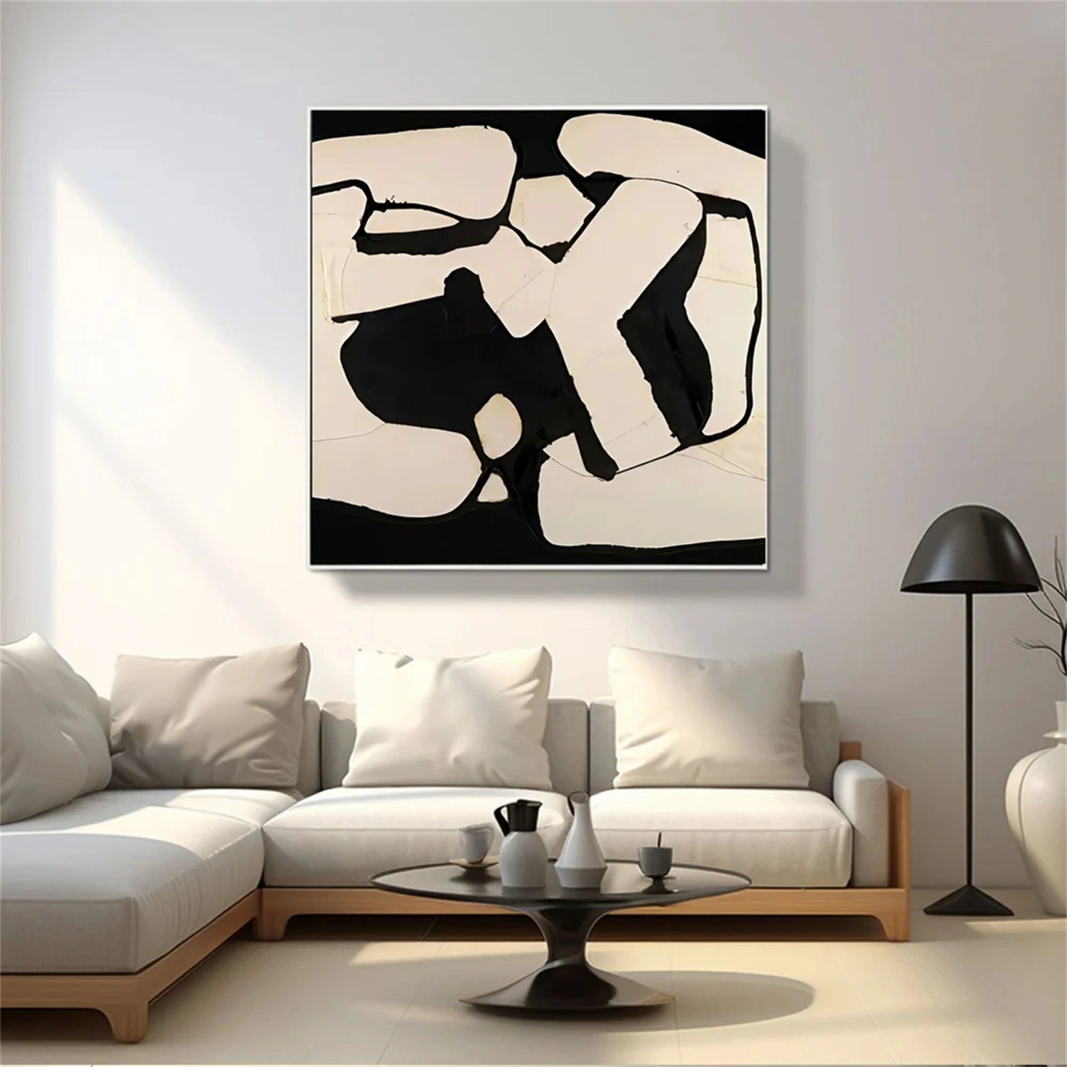 Abstract Tranquility Art Painting #WS217 - Modern Wall Decor for Living Room, Bedroom & Office - Calming Canvas Artwork for Home & Workspace
