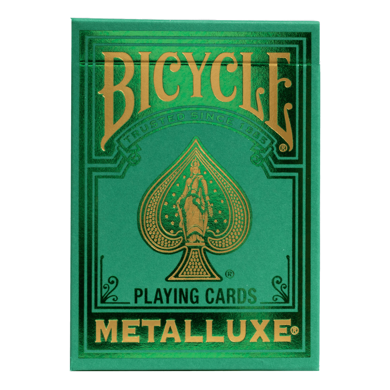 2022 Bicycle Metalluxe Green Playing Cards - Premium Poker Deck for Magic Tricks, Cardistry & Casino Games
