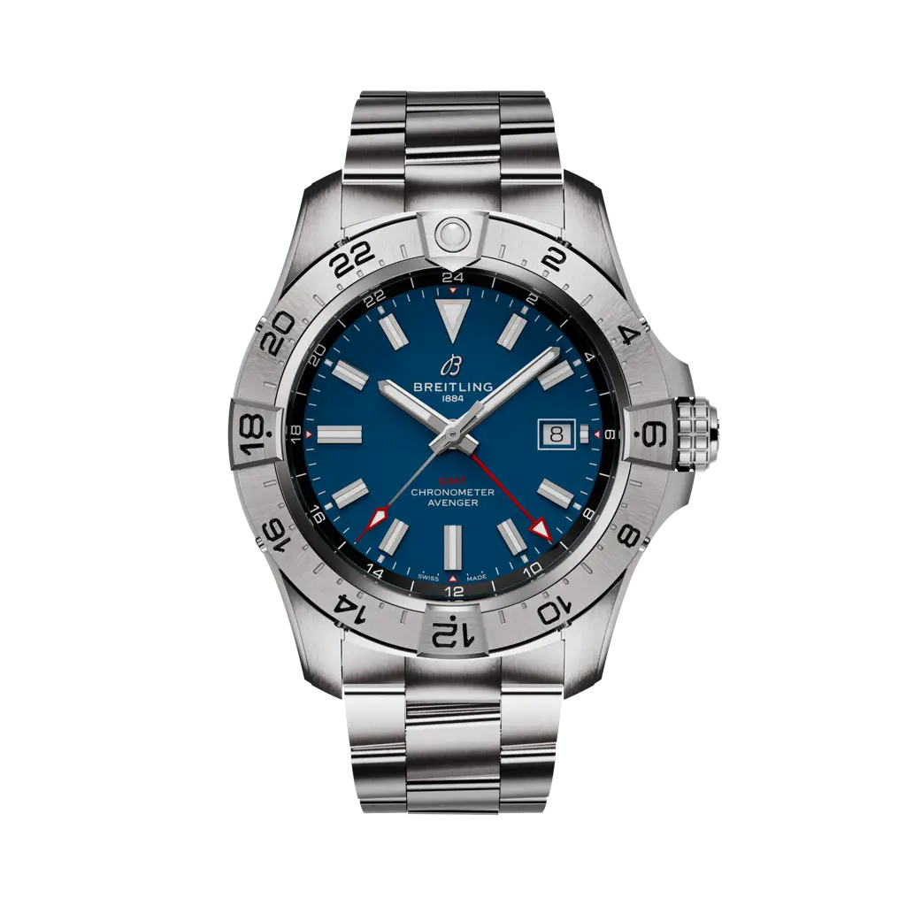 Breitling Avenger Automatic GMT 44mm Men's Watch A32320101C1A1 - Luxury Pilot Chronograph for Travel, Business & Adventure