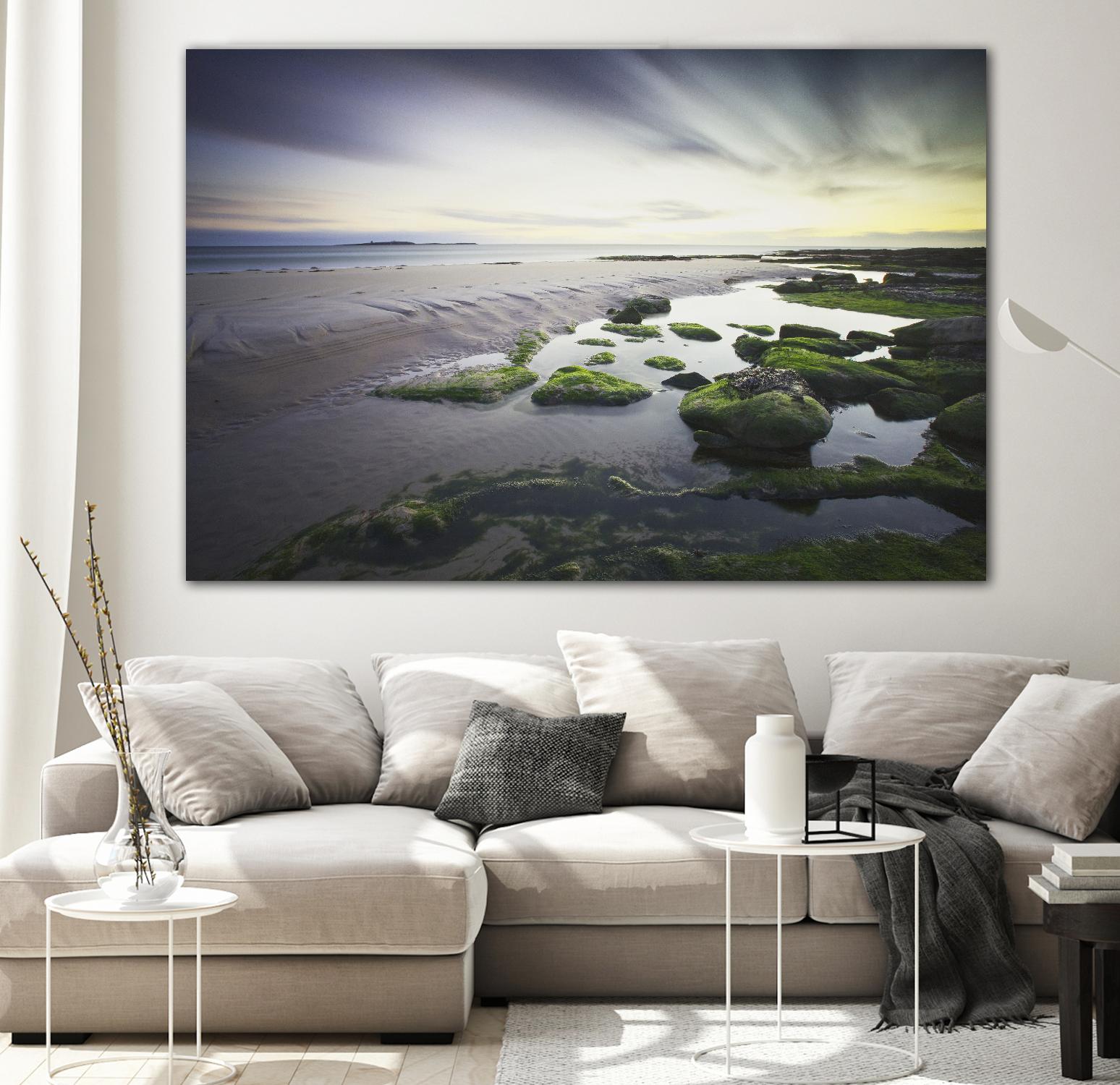 Cooper Dawn Over Seahouses Beach - Stunning Coastal Wall Art for Home & Office Decor | Perfect for Living Rooms, Bedrooms & Beach House Interiors
