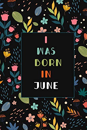 Vintage Floral Birthday Notebook - June Born Gift, Personalized Journal for Women & Girls - Perfect for Diary, Planner, or Special Occasion Gifts