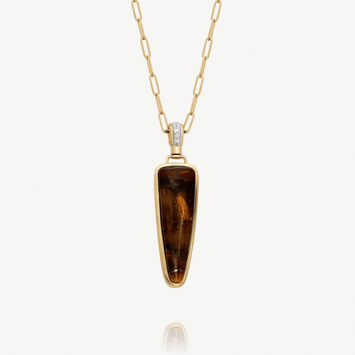 Natural Tiger's Eye Stone Necklace for Women - Healing Crystal Jewelry for Protection & Confidence - Perfect for Meditation, Gifts & Everyday Wear