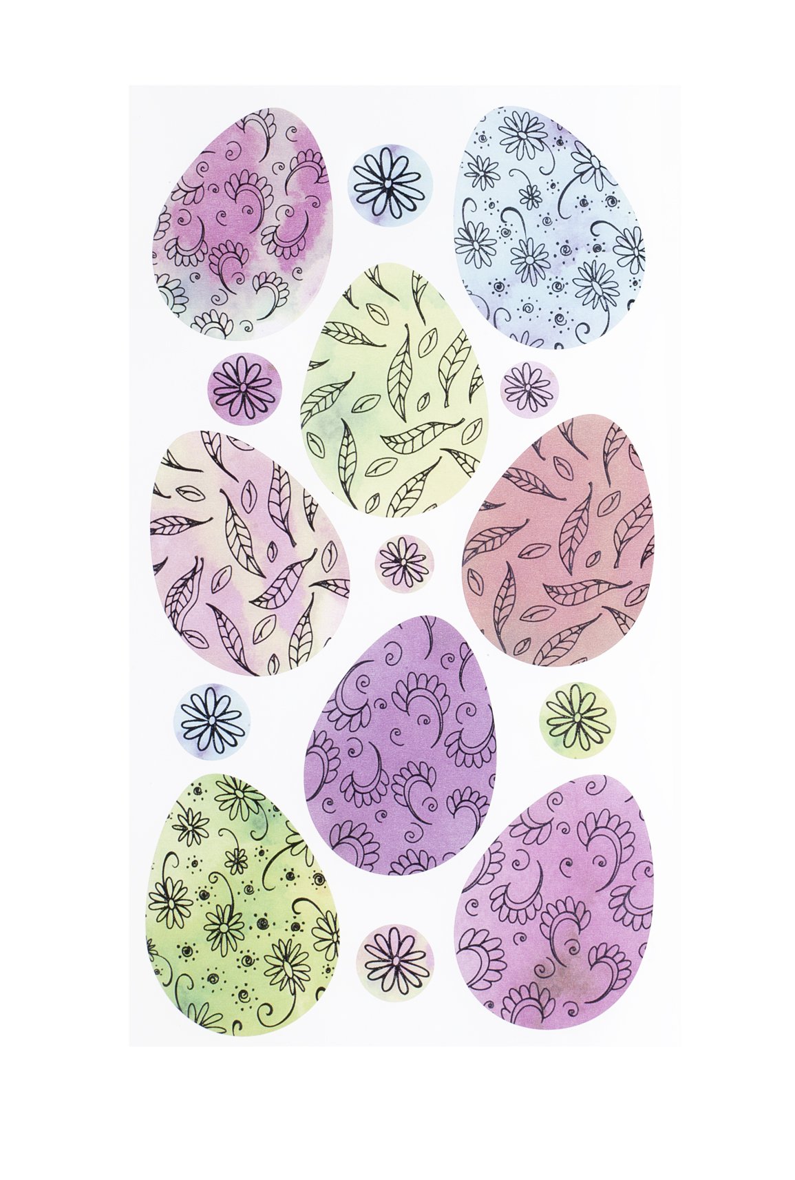 Hand Drawn Eggs Stickers - Premium Waterproof Vinyl Decals for Scrapbooking, DIY Crafts, and Home Decor - Perfect for Easter, Spring Projects, and Gift Wrapping