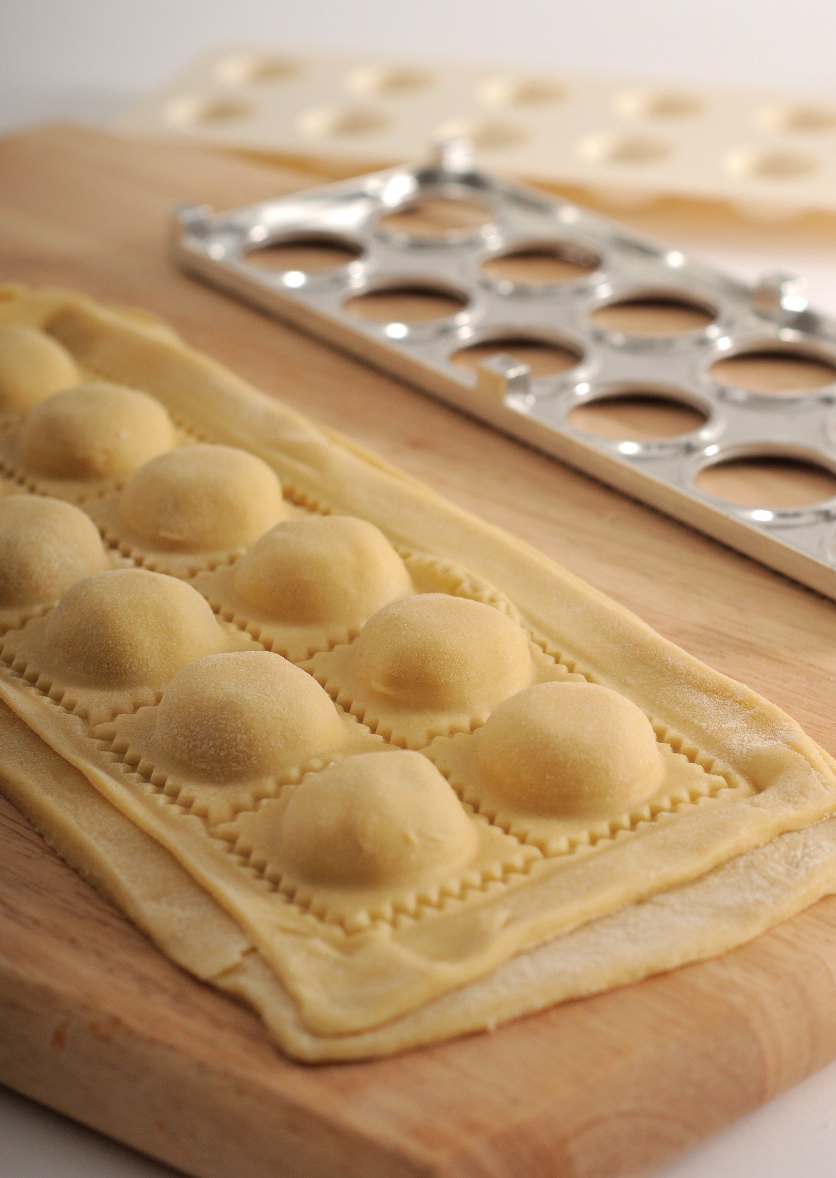 Norpro 12-Inch Stainless Steel Ravioli Maker with Press - Perfect for Homemade Pasta, Dumplings & Italian Cooking | Durable Metal Pasta Maker for Kitchen & Restaurant Use