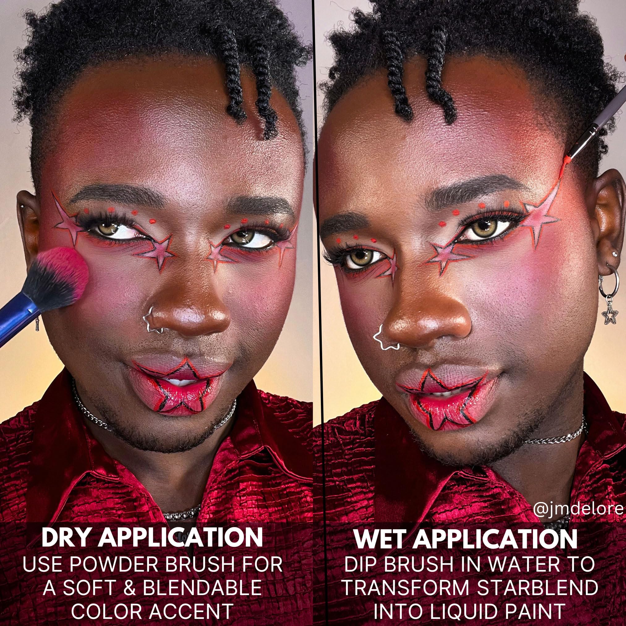 Mehron Makeup StarBlend Cake Makeup - Wet/Dry Pressed Powder Foundation & Body Paint (2oz/56g) for Professional Face Painting, Cosplay & Halloween Makeup