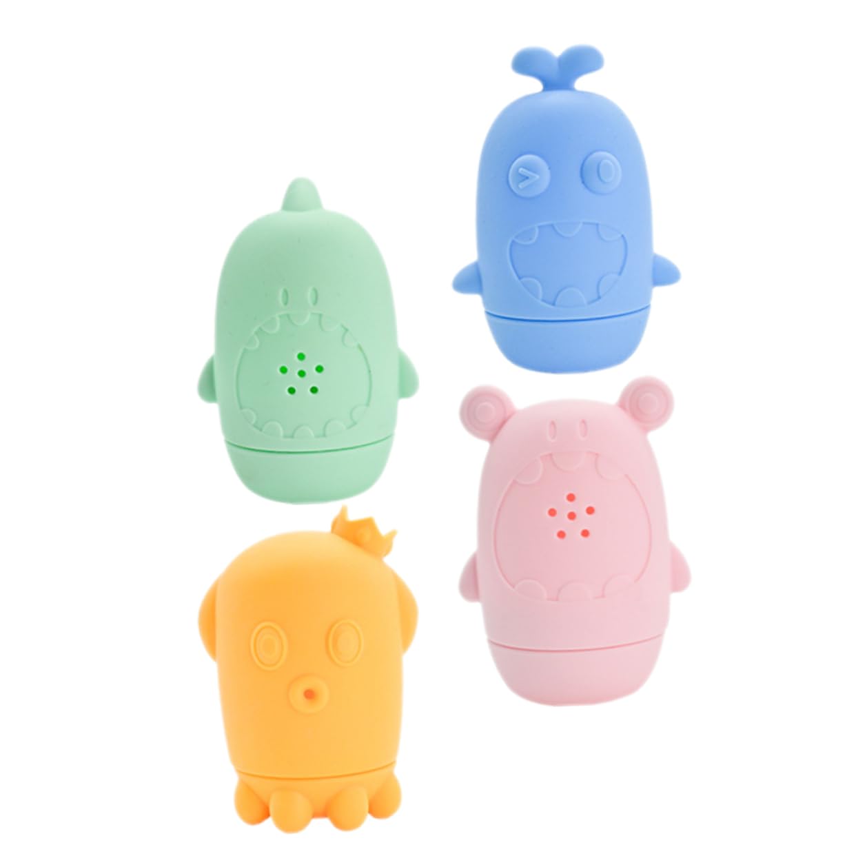 Totority 8-Piece Bath Toys Set for Kids - Fun Floating Rubber Duck & Animal Bathtub Toys - Perfect for Toddler Bath Time, Sensory Play & Pool Parties