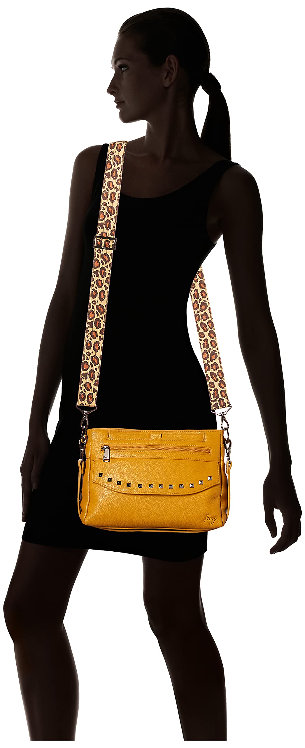 Lug Pacer VL Crossbody Bag for Women - Stylish Amber Yellow Shoulder Purse | Perfect for Travel, Work, and Everyday Use