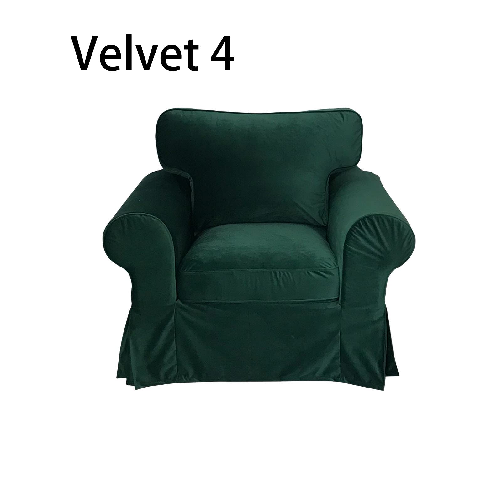 IKEA Ektorp Armchair Slipcover Set - 3-Piece Replacement Sofa Cover | Durable & Stylish Fabric for Living Room, Bedroom, or Office