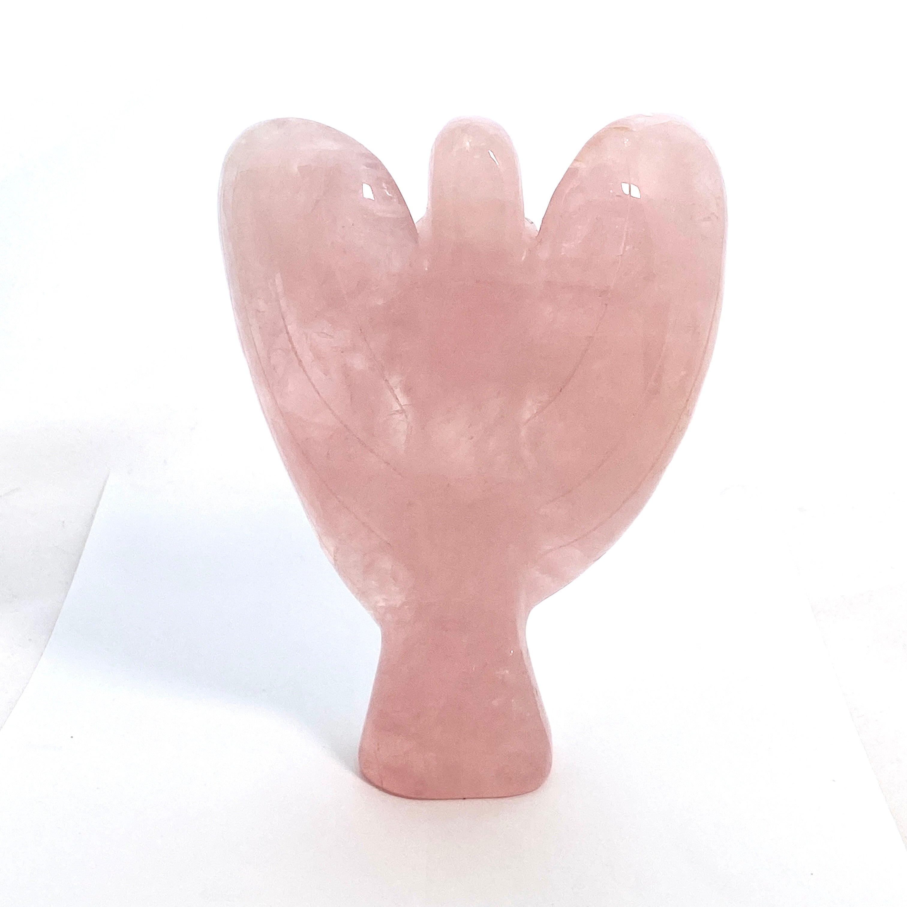 16cm Large Rose Quartz Angel Goddess Statue - Perfect for Home Decor, Meditation & Spiritual Healing Gifts