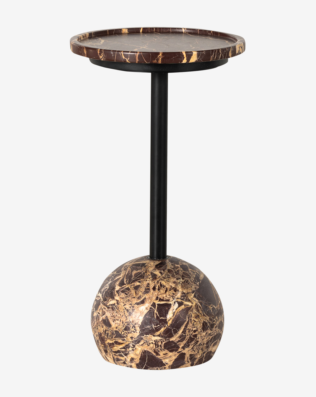 Raelynn Modern Side Table - Small Accent Table for Living Room, Bedroom, or Office - Nightstand End Table with Sturdy Metal Frame & Wooden Top - Perfect for Coffee, Books & Decor