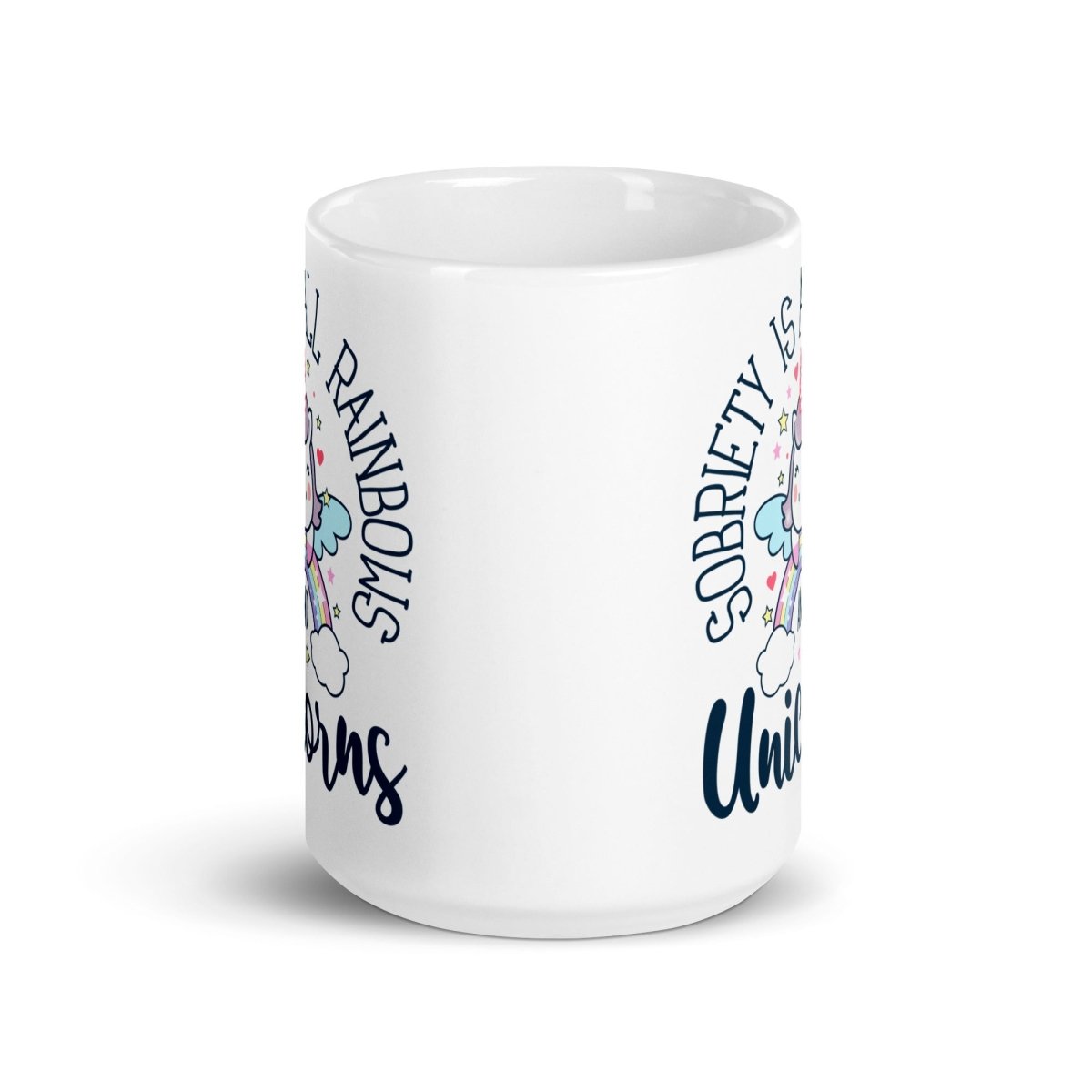 White Glossy Mug - Inspirational Sobriety Quote Coffee Cup for Home, Office & Gifts | Perfect for Tea, Coffee & Hot Beverages
