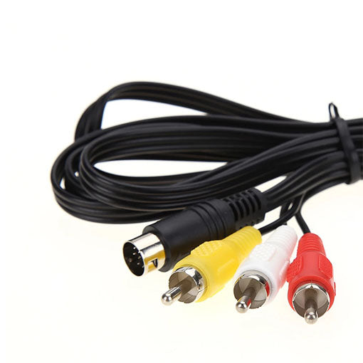 Original SEGA Mega Drive 2/3 AV Video Cable - High Quality Replacement for Classic Gaming Consoles | Perfect for Retro Gaming Setup & TV Connections