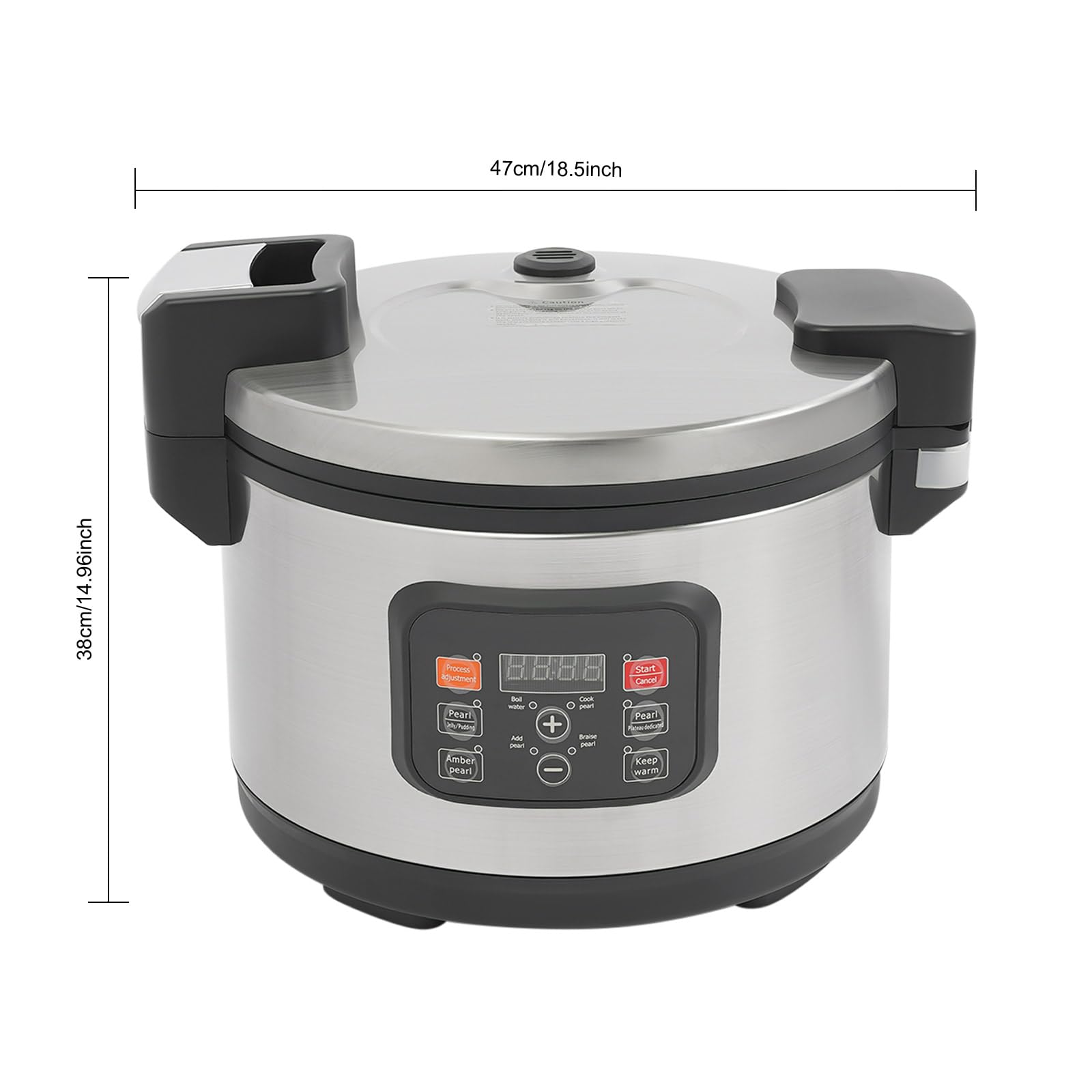 12L/3.17 Gal Commercial Boba Tea Maker Machine - Automatic Tapioca Pearl Cooker for Bubble Tea, Milk Tea with Digital Touchscreen & Timer - Perfect for Restaurants, Tea Shops, Dessert Cafes - Ideal for High-Volume Boba Production & Quick Drink Service