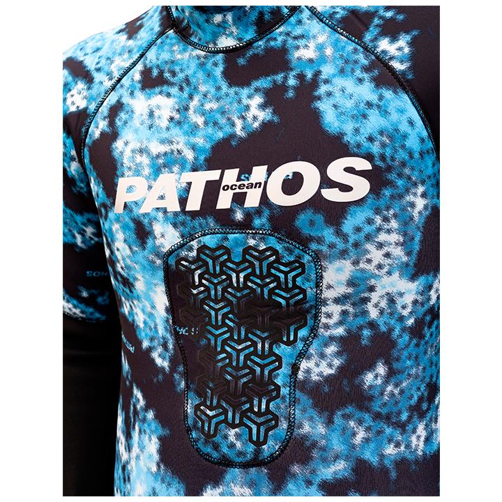 Pathos Ocean Camo Wetsuit Jacket 3mm - Premium Neoprene Scuba Diving & Spearfishing Gear for Men & Women - Perfect for Surfing, Snorkeling and Water Sports
