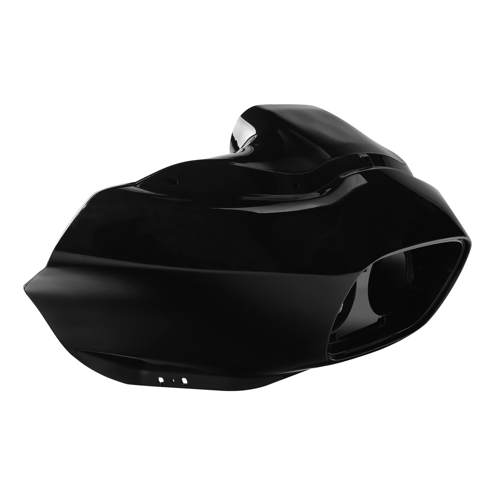 XMT-MOTO Front Upper Outer & Inner Fairing Kit for Harley Davidson Touring Road Glide FLTR 1993-2013 - Gloss Black Replacement Parts for Motorcycle Wind Protection & Style Upgrade
