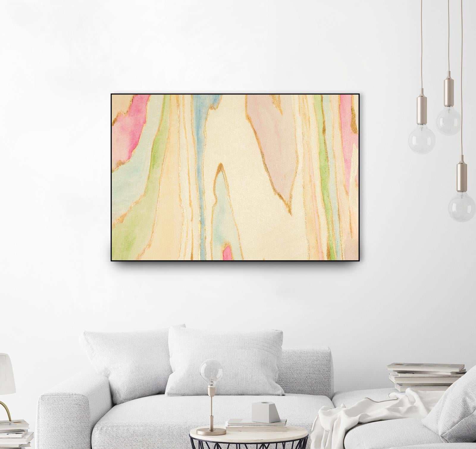 Against the Grain Abstract Wall Art - Modern Canvas Painting for Home & Office Decor - Perfect for Living Room, Bedroom, or Workspace