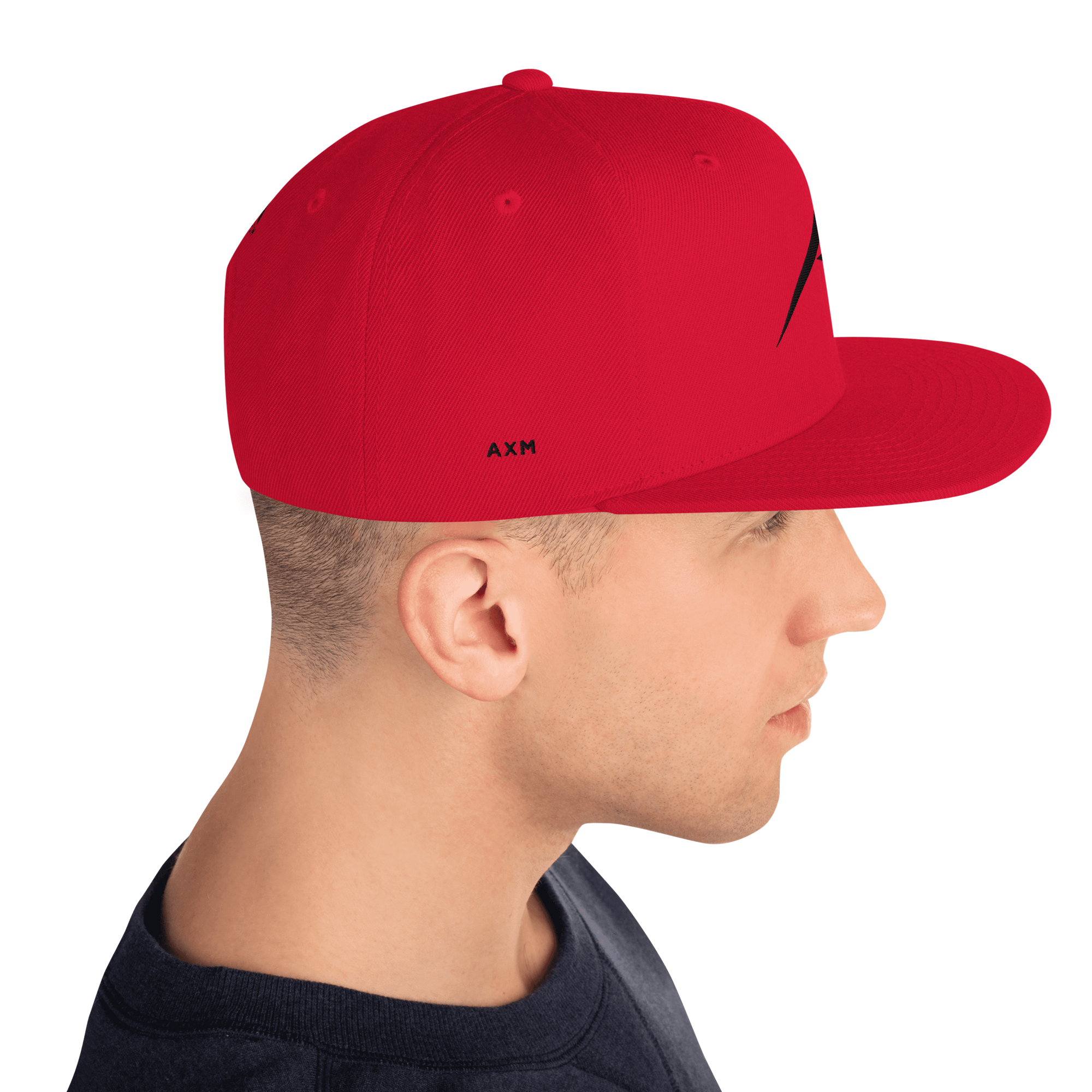 Original Snapback Cap (Black/Red) - Stylish & Adjustable Hat for Men & Women - Perfect for Casual Wear, Sports & Outdoor Activities