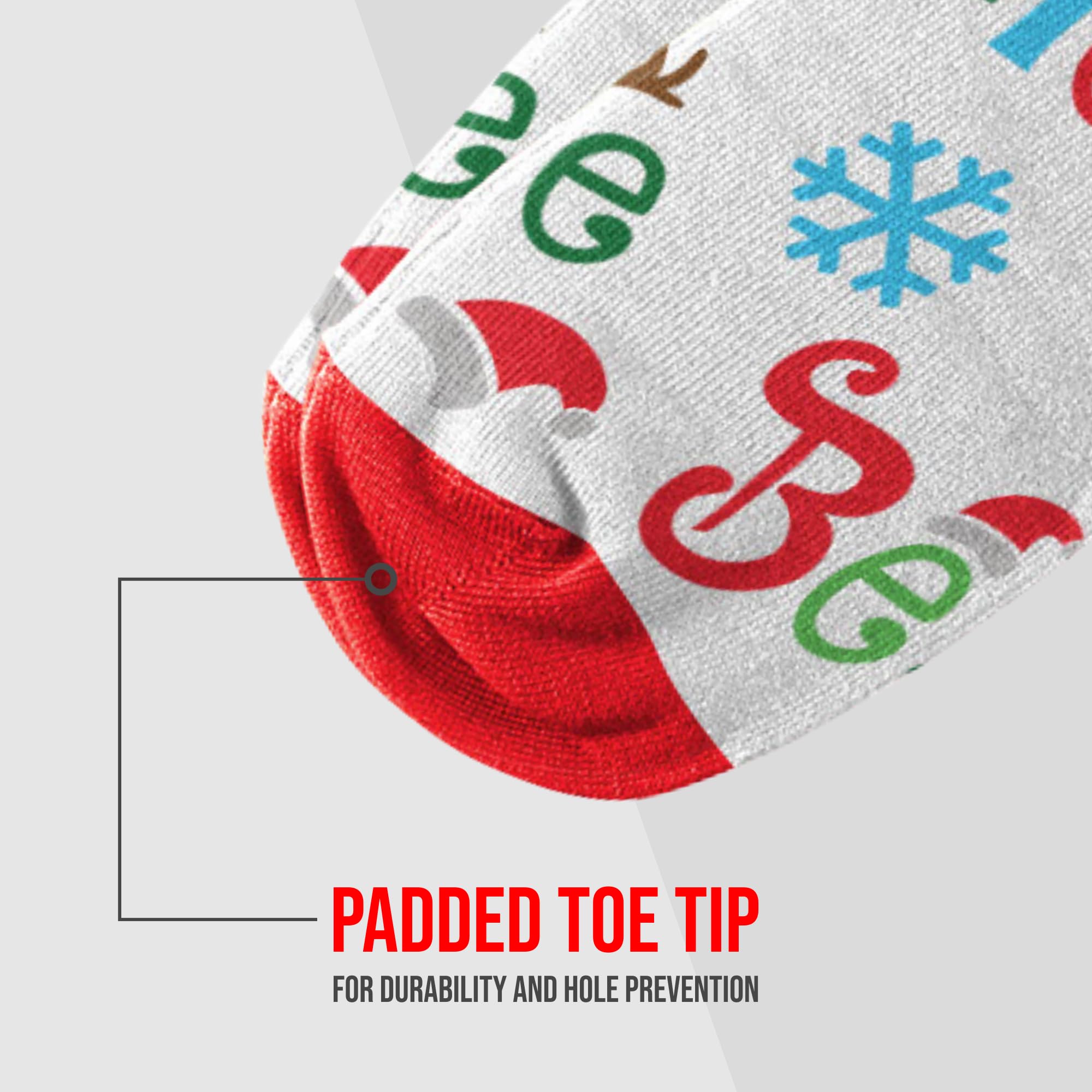 Festive Christmas Crew Socks for Men & Women - Cozy Holiday Themed Lightweight Cotton Socks - Perfect for Gifts, Office Parties & Family Gatherings
