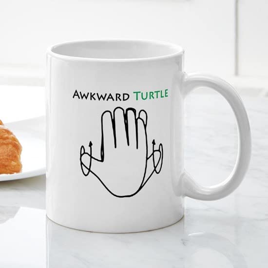Awkward Turtle Ceramic Coffee Mug 11 oz (325 ml) - Funny Novelty Gift for Office, Home & College Use | Perfect for Tea, Hot Chocolate & Coffee Lovers