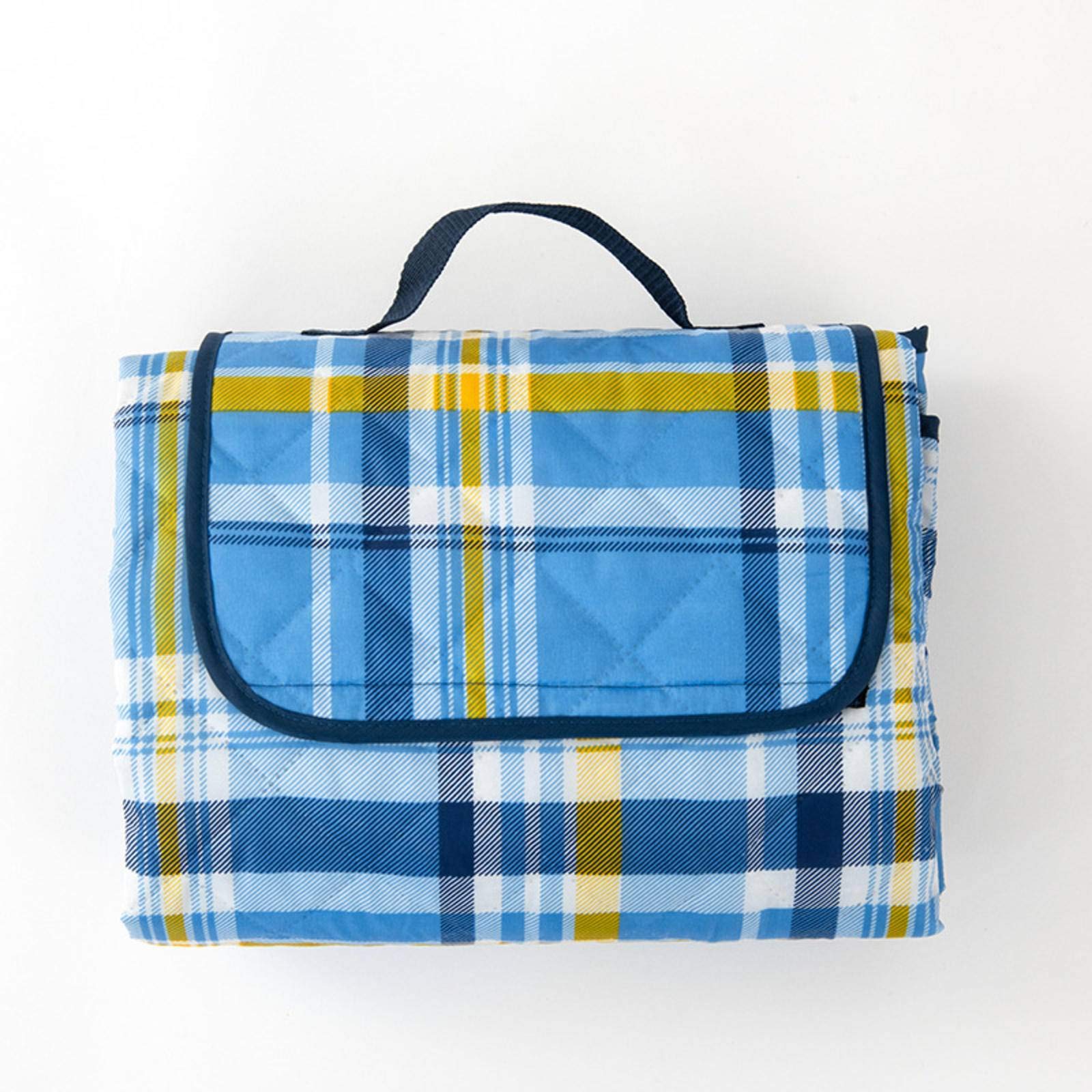 Waterproof Picnic Blanket - Sandproof Outdoor Mat with Nylon Pocket, Quick Drying & Portable for Beach, Camping, Hiking, Music Festivals | Perfect for Family Picnics, Park Outings & Travel Adventures