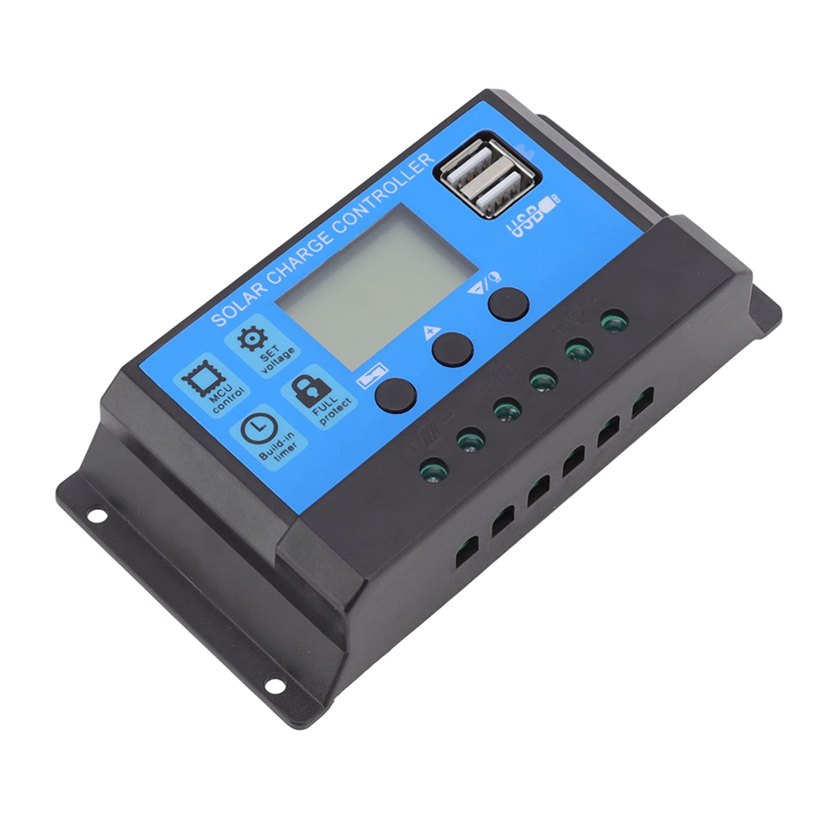 Tgoon 50A Solar Charge Controller, 12V/24V MPPT Solar Panel Regulator with LCD Display & Dual USB Ports - Perfect for Solar Street Lights, RV, Marine & Off-Grid Power Systems