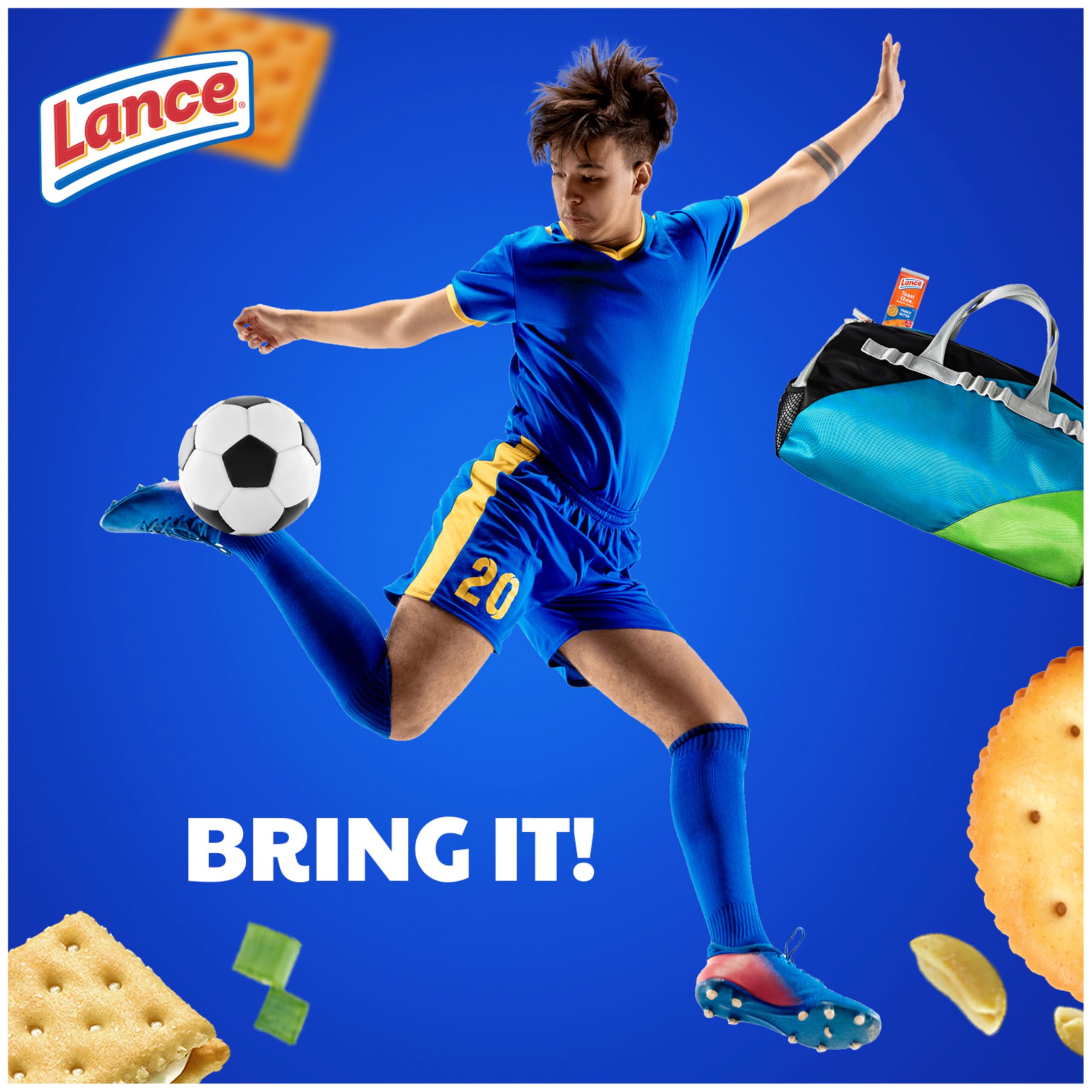 Lance Sandwich Crackers Variety Pack - 3 Flavors, 10 Individually Wrapped Packs (6 Sandwiches Each) | Perfect for Lunch Boxes, Office Snacks & Road Trips