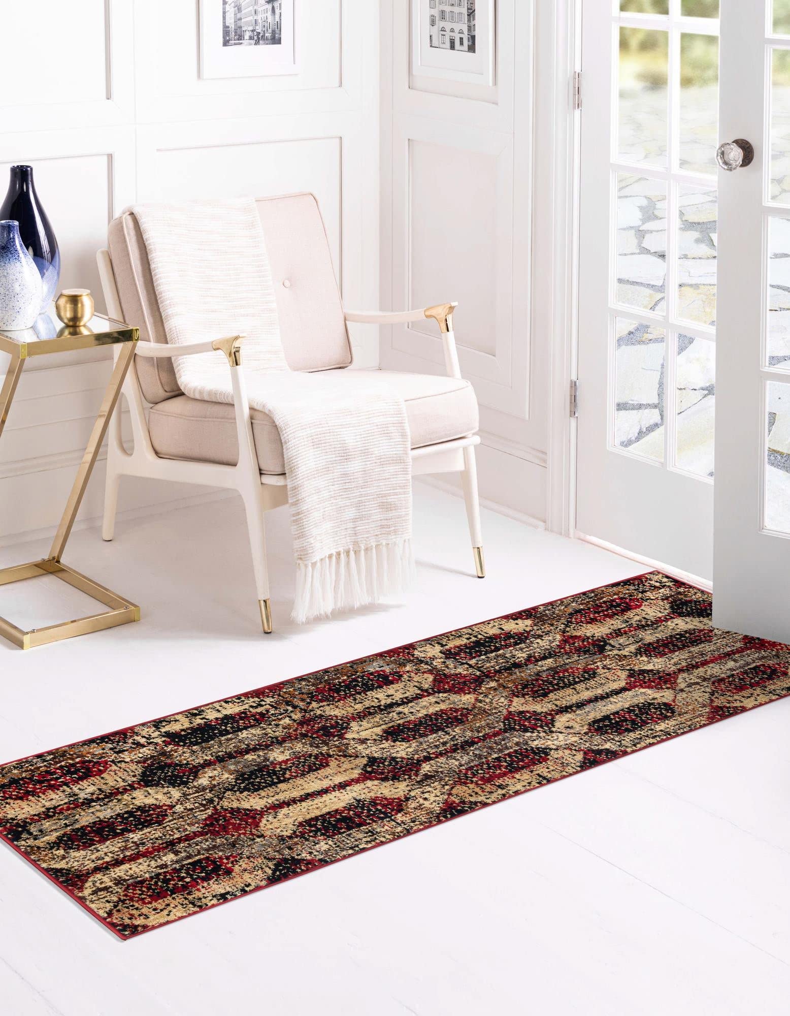 Unique Loom Saturn Collection Area Rug - Astra Runner 2'2