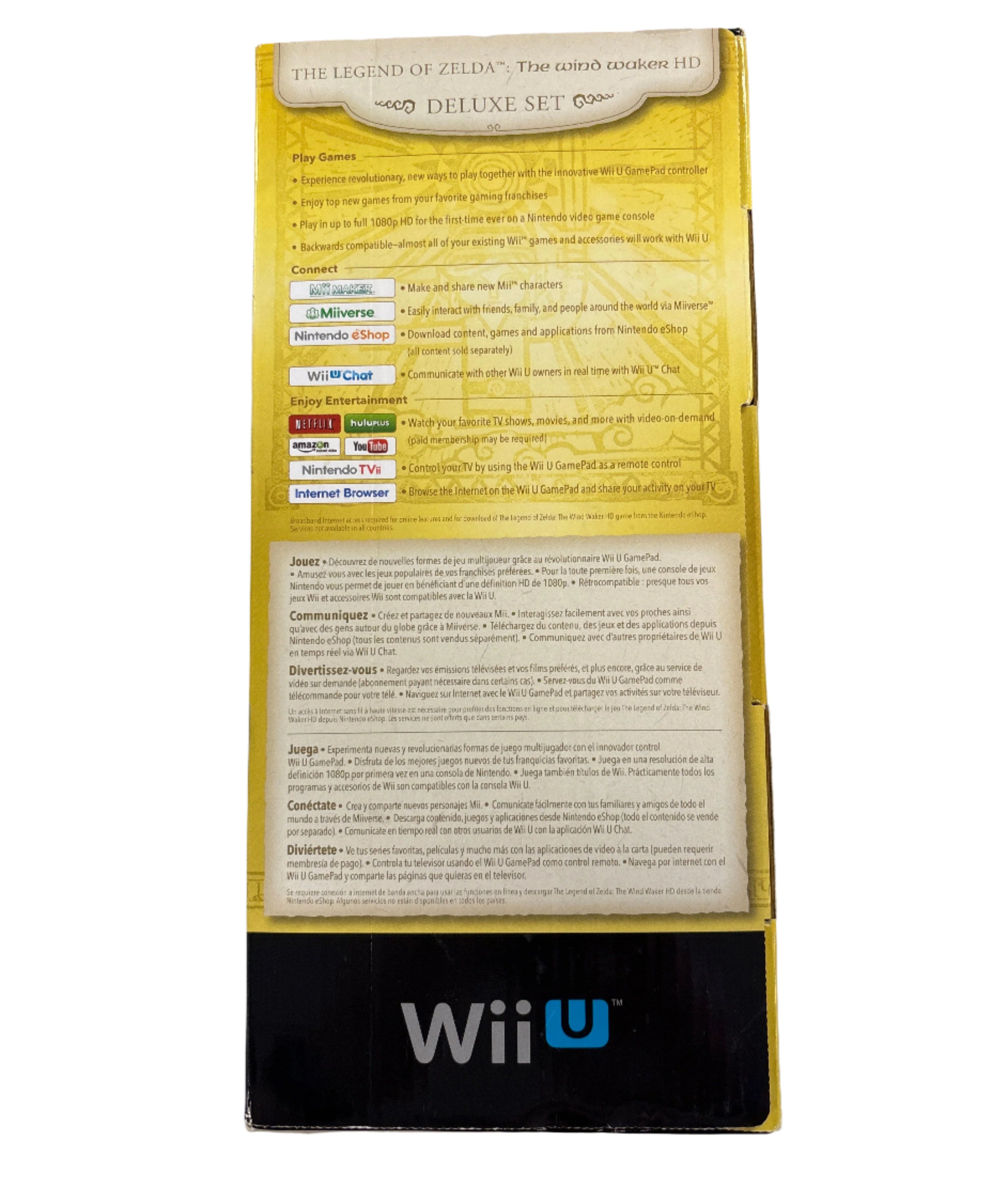The Legend of Zelda: The Wind Waker HD Deluxe Set for Wii U - Complete Box & Inserts (No Console Included) | Perfect for Collectors & Nintendo Fans