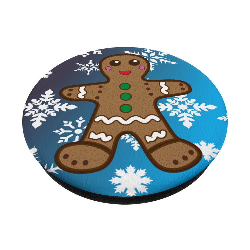 Blue and White Snowflakes Gingerbread Man Christmas Ornament - Perfect for Holiday Tree Decorations, Festive Home Decor & Gift Giving