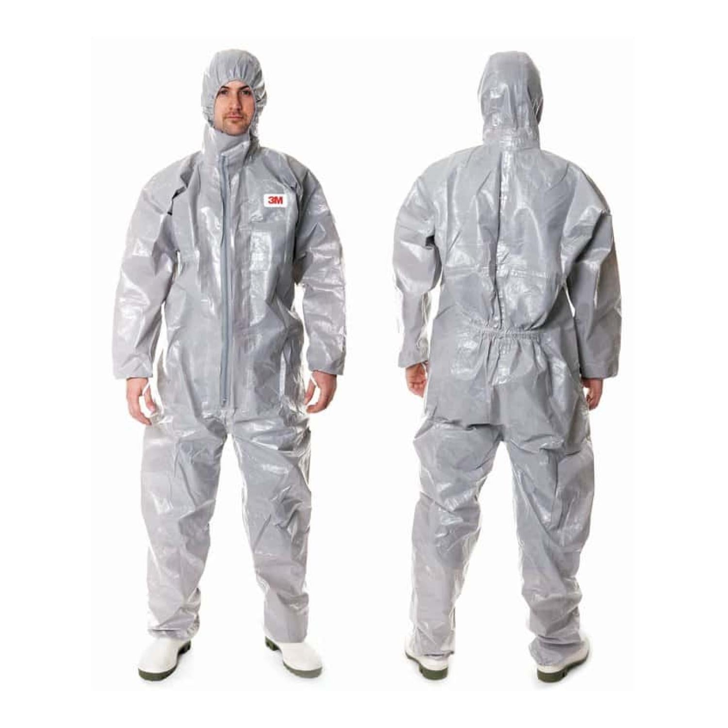 3M 4570 Chemical Protective Coverall - XXL Size, Disposable Hazmat Suit for Industrial Safety & Chemical Protection | Ideal for Lab Work, Painting, and Hazardous Material Handling