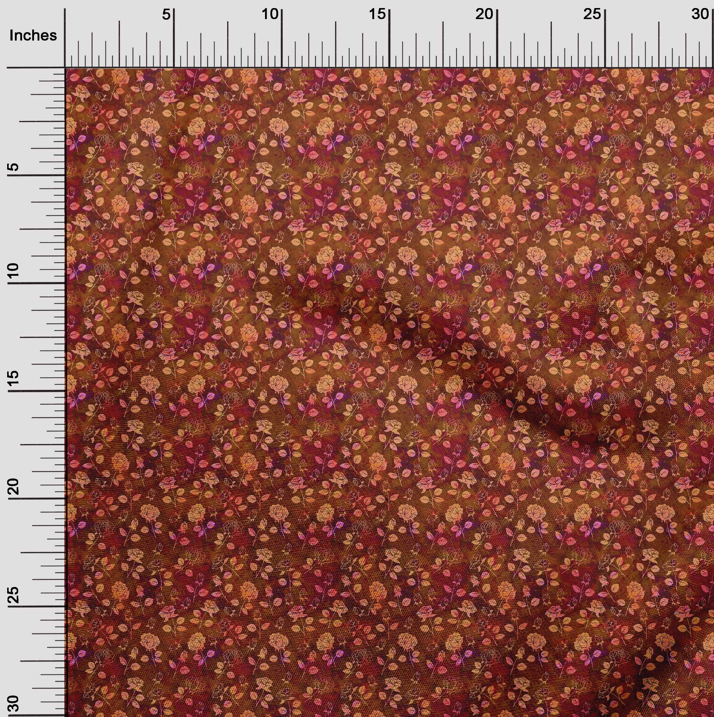 Premium 100% Cotton Jersey Cocoa Brown Batik Fabric by The Yard - 58 Inch Wide for DIY Clothing, Quilting & Sewing Projects - Perfect for Dresses, Scarves & Home Decor