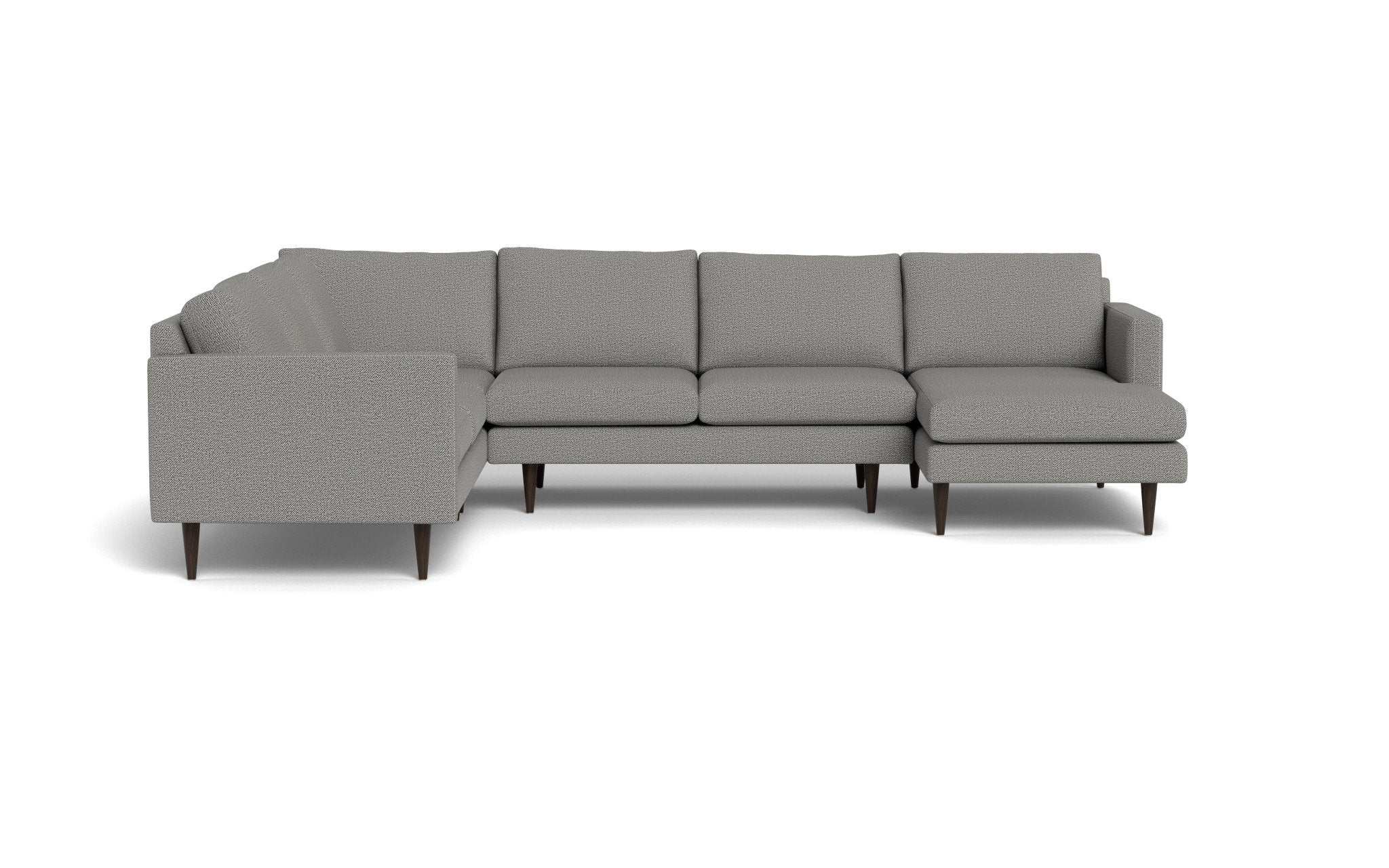 Wallace 131 Modern Untufted Corner Sectional Sofa with Right Chaise - Perfect for Living Room, Lounge & Family Room Comfort