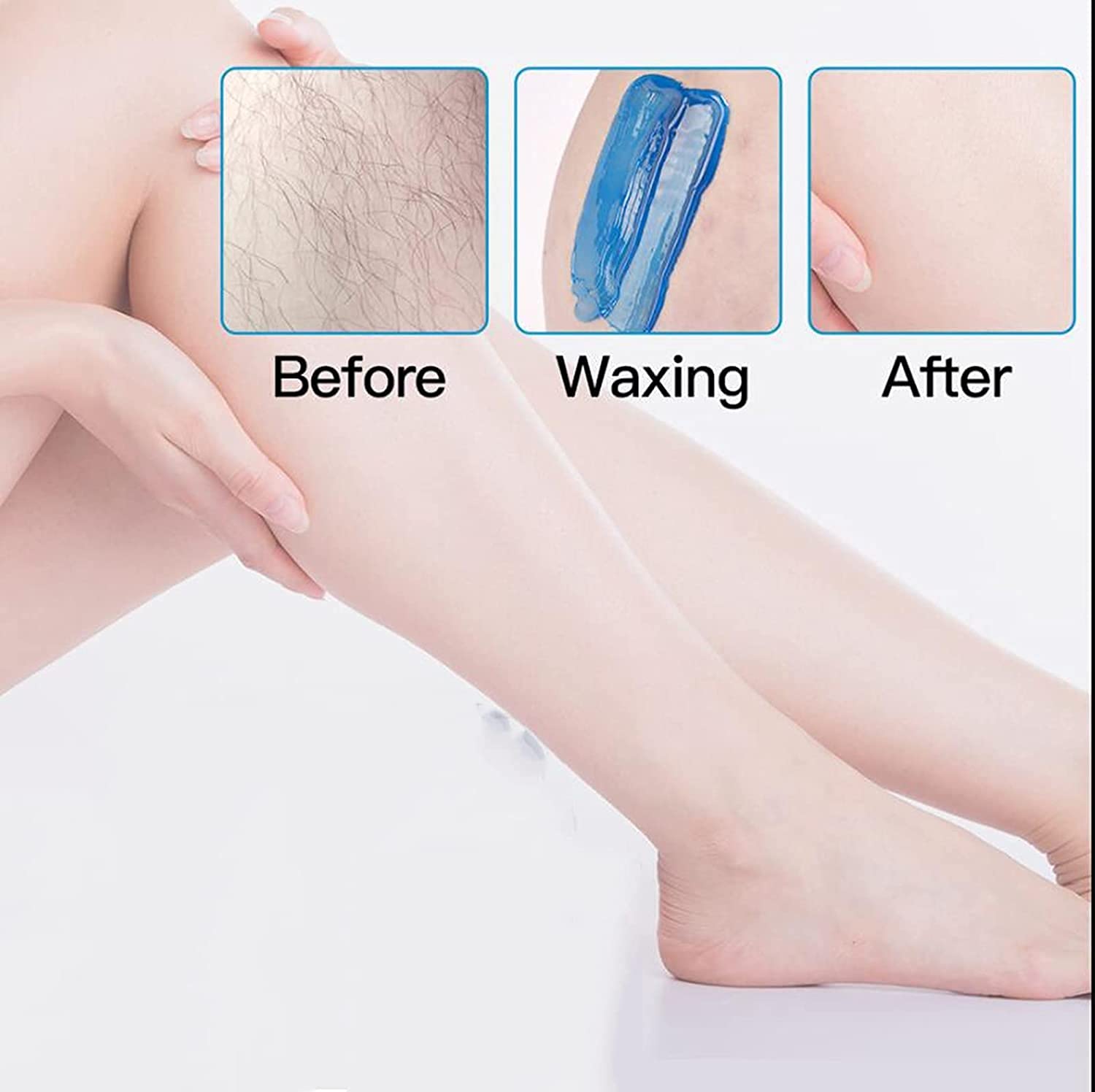 Digital Wax Warmer for Hair Removal - At Home Waxing Kit for Bikini, Eyebrow, Legs & Face | Safe & Easy Hair Removal Solution for Smooth Skin | Perfect for DIY Salon Waxing at Home