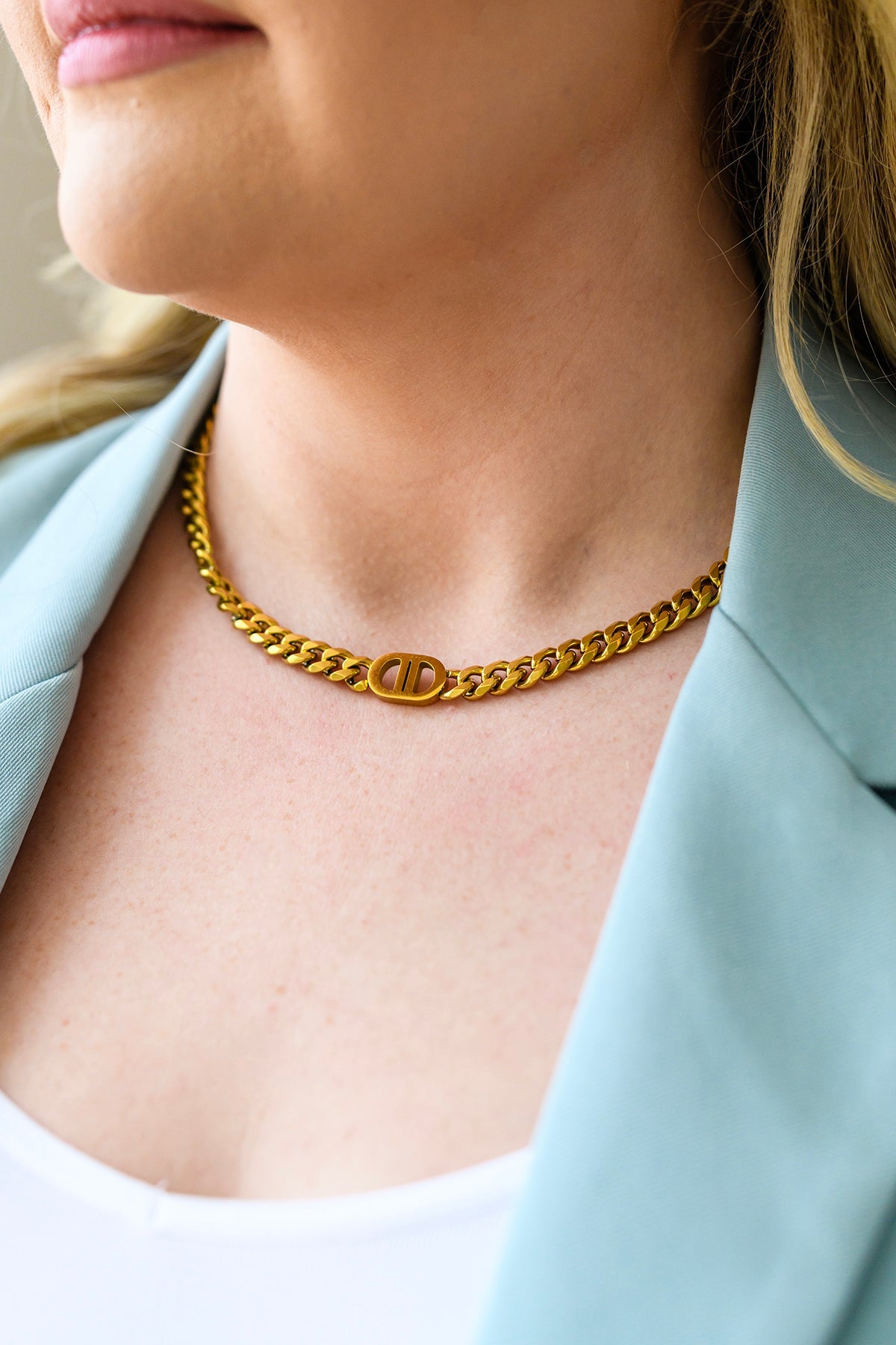 Decadent Darling Link Chain Choker Necklace - Elegant Gold Layered Choker for Women | Perfect for Parties, Date Nights & Special Occasions