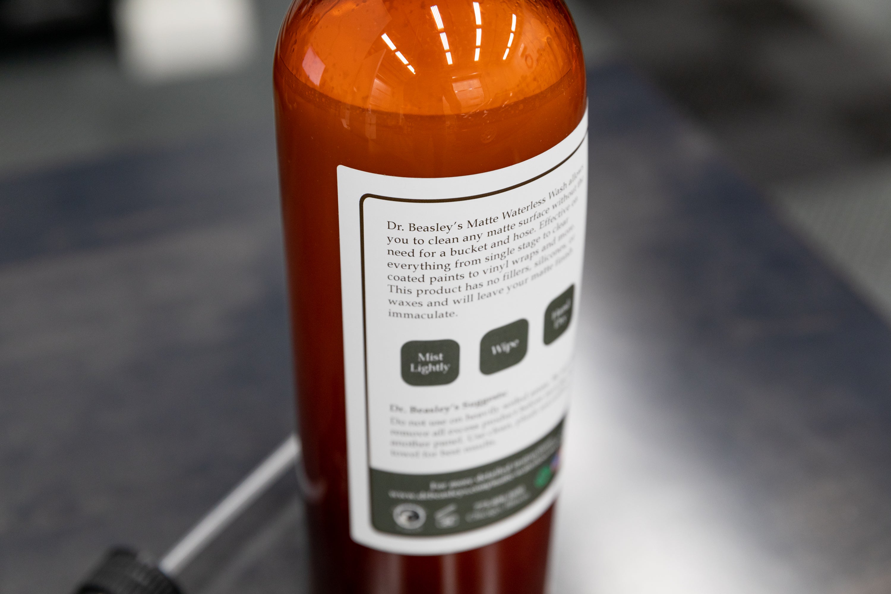 Dr. Beasley's Matte Waterless Wash - Quick & Easy Car Cleaning Solution for Matte Paint - Perfect for Road Trips, Car Shows & Daily Maintenance