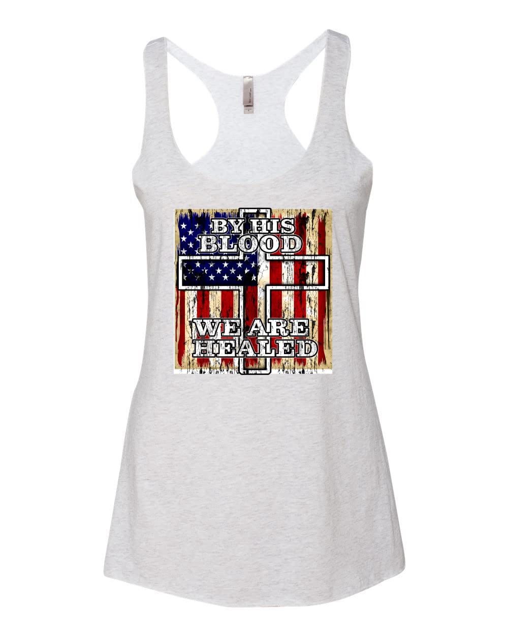 Inspirational Christian Tri-Blend Racerback Tank Top - Church & Worship Wear