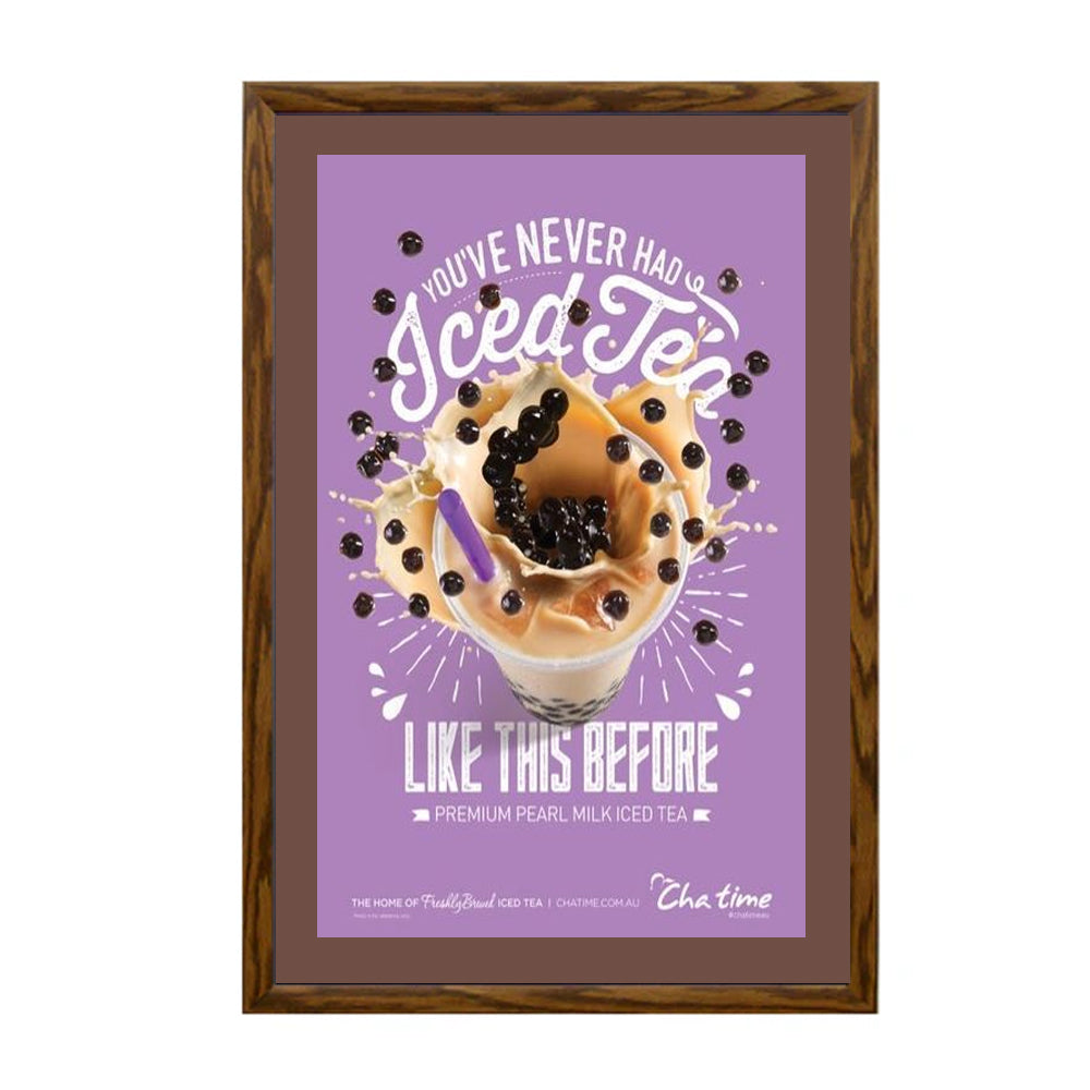 16x20 Designer Wood Snap Frames for Posters - 3 Wide Matboard - Perfect for Home Decor, Office Displays & Art Gallery Exhibitions
